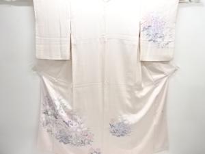 作家物　草花模様訪問着